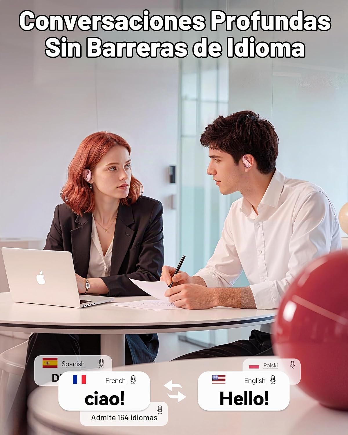 PocBuds - Auriculares Bluetooth inalámbricos con estuche de carga i...