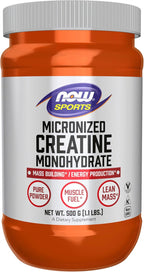 Now Foods Nutrición Deportiva, Polvo de Creatina Micronizada 500 g,...