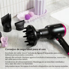 Secador de pelo iónico Wavytalk Blown Away con difusor para cabello...