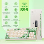 Teclado para juegos AULA S99, teclados de computadora inalámbricos...