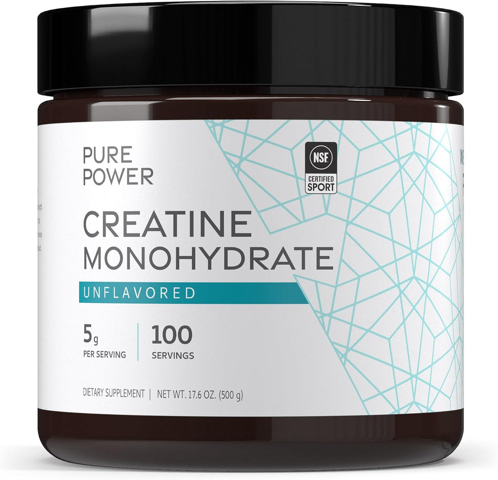 Dr. Mercola Pure Power Monohidrato de creatina, 17.60 oz (100 porci...