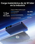 Anker MagGo 2 Pro Power Bank, cargador portátil Qi2.2 25W 10,000mAh...