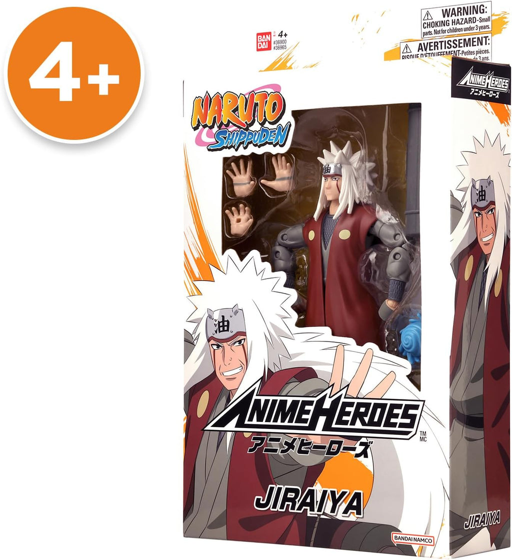 Anime Heroes BANDAI Naruto Figura de acción Jiraiya of The Sannin |...