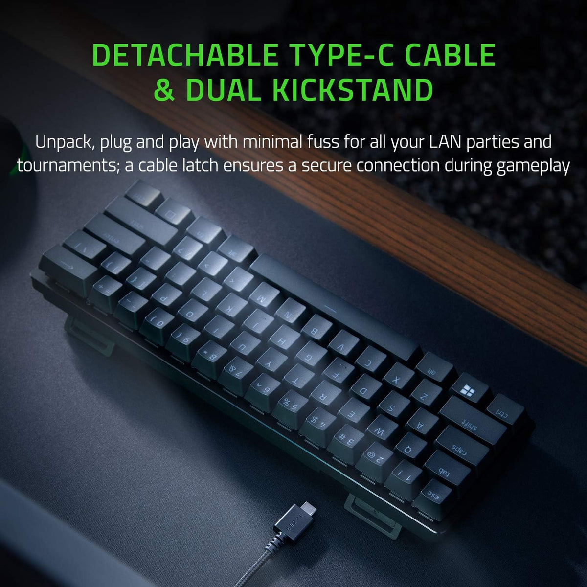 Razer Huntsman Mini Teclado 60% para juegos, interruptores ópticos...