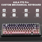 AULA F75 Pro Teclado mecánico inalámbrico, teclado personalizado in...