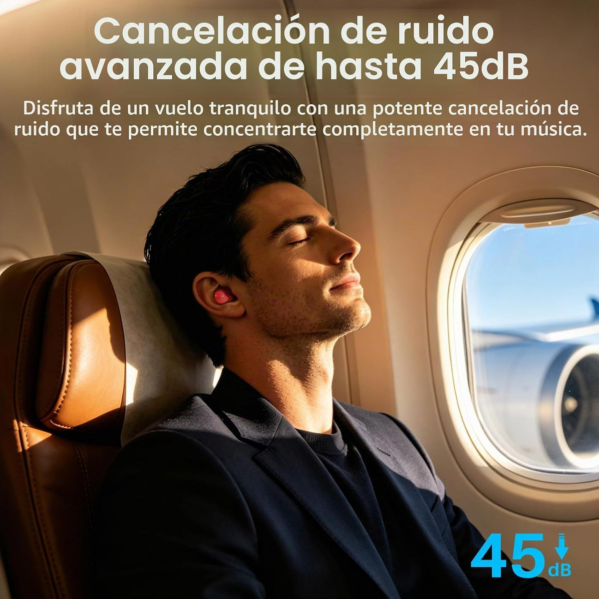 TOZO NC9 Auriculares inalámbricos híbridos con cancelación activa d...