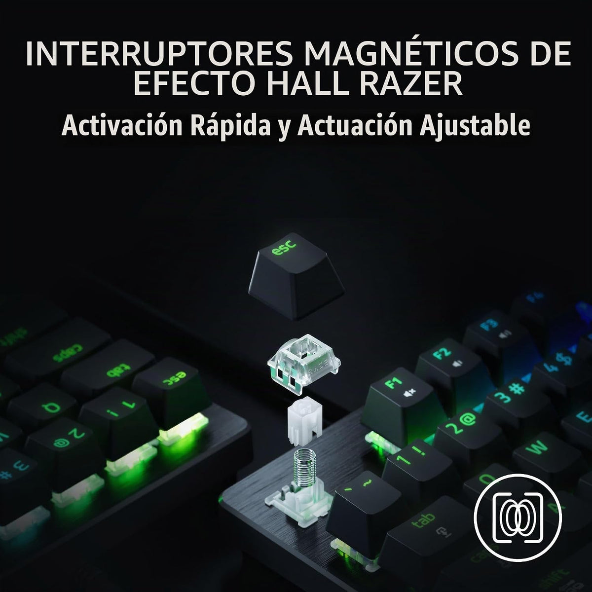 Razer Huntsman V3 HE Mini teclado magnético para juegos con cable 6...