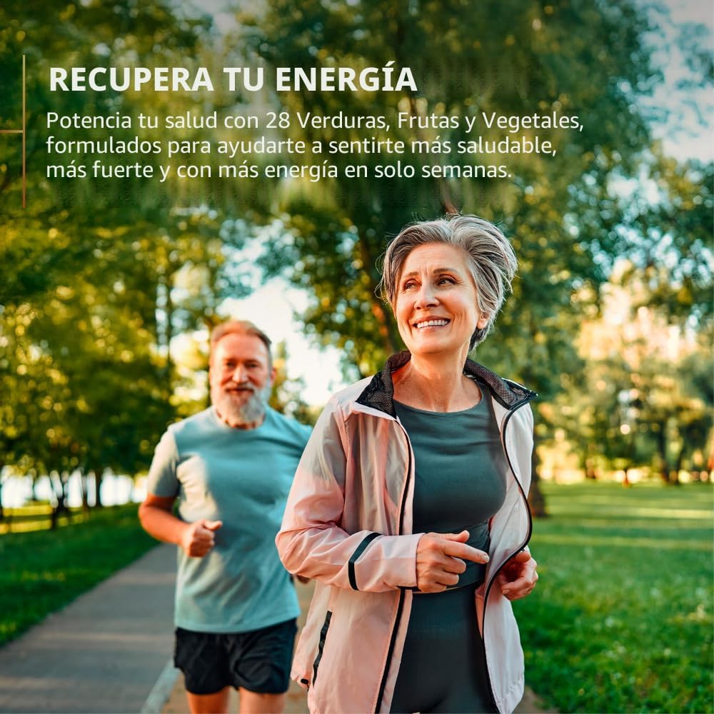 Paquete de 2 superalimentos verdes orgánicos N1N Premium, frutas y...