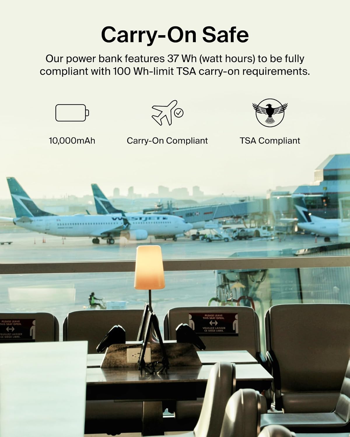Power Bank Belkin de 10000 mAh, 15 W, 3 puertos, cable USB A a USB...