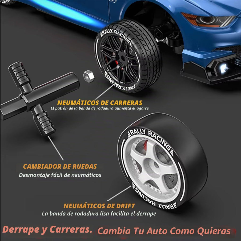 KAIMIO Coche de deriva RC a escala 1:24 4WD 2.4GHz 30KM\/H de alta...