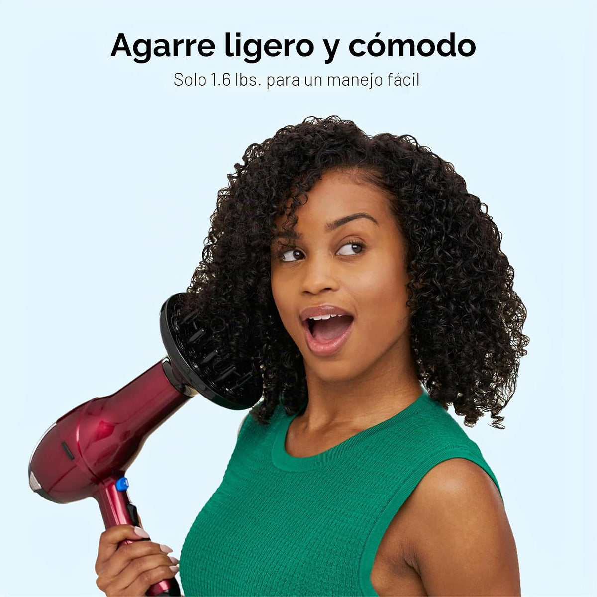 Secador de pelo Conair con difusor, concentrador y cepillo redondo,...