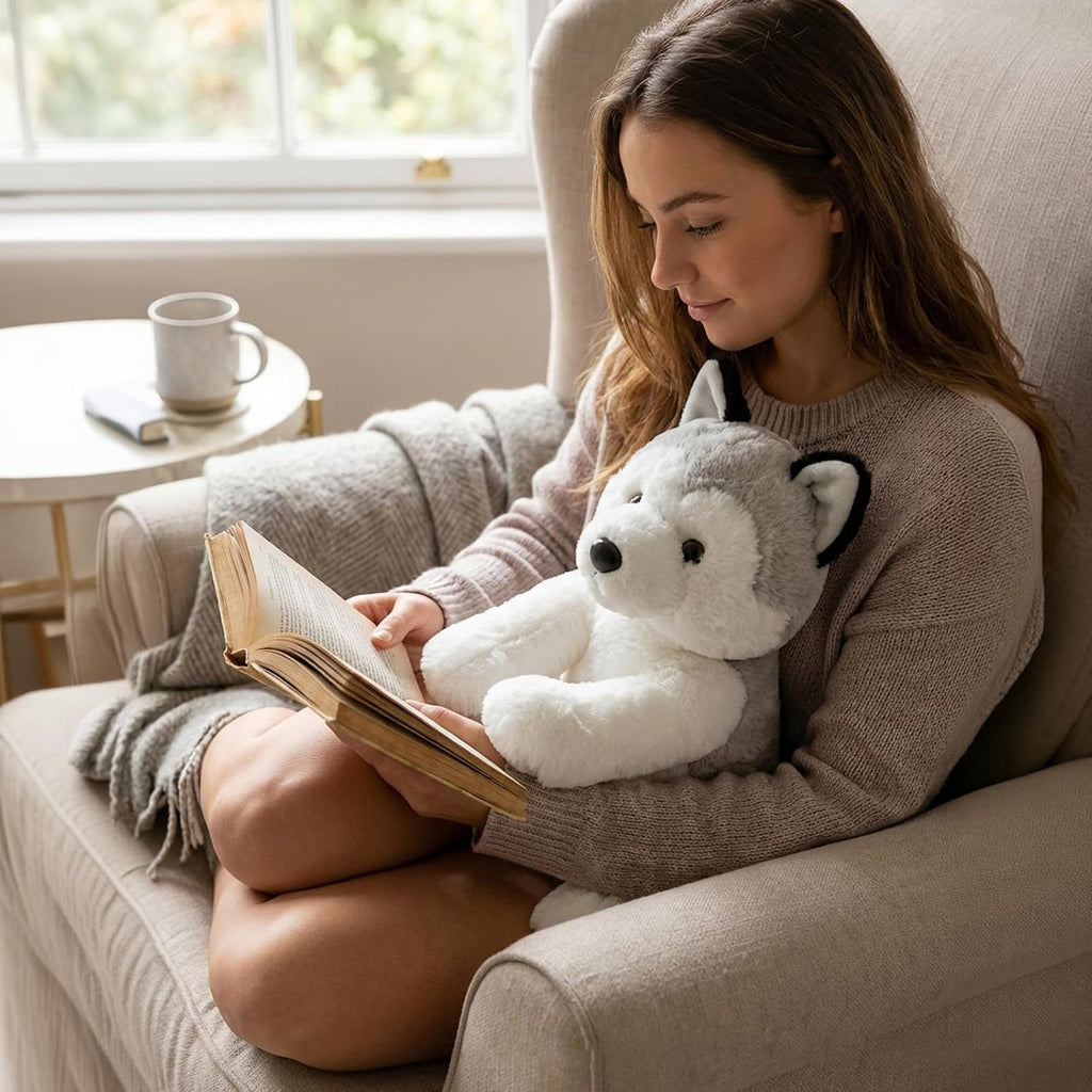 WEIGEDU Animales de peluche de husky siberiano, 12 pulgadas | Jugue...