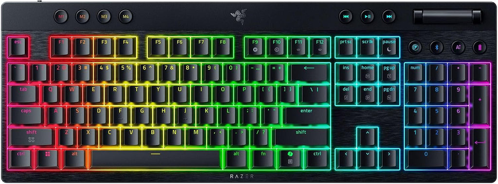 Teclado inalámbrico para juegos Razer BlackWidow V4 de perfil bajo,...