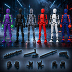 Juego de 13 figuras de acción, 6 figuras de acción T-Robot 13, Tita...