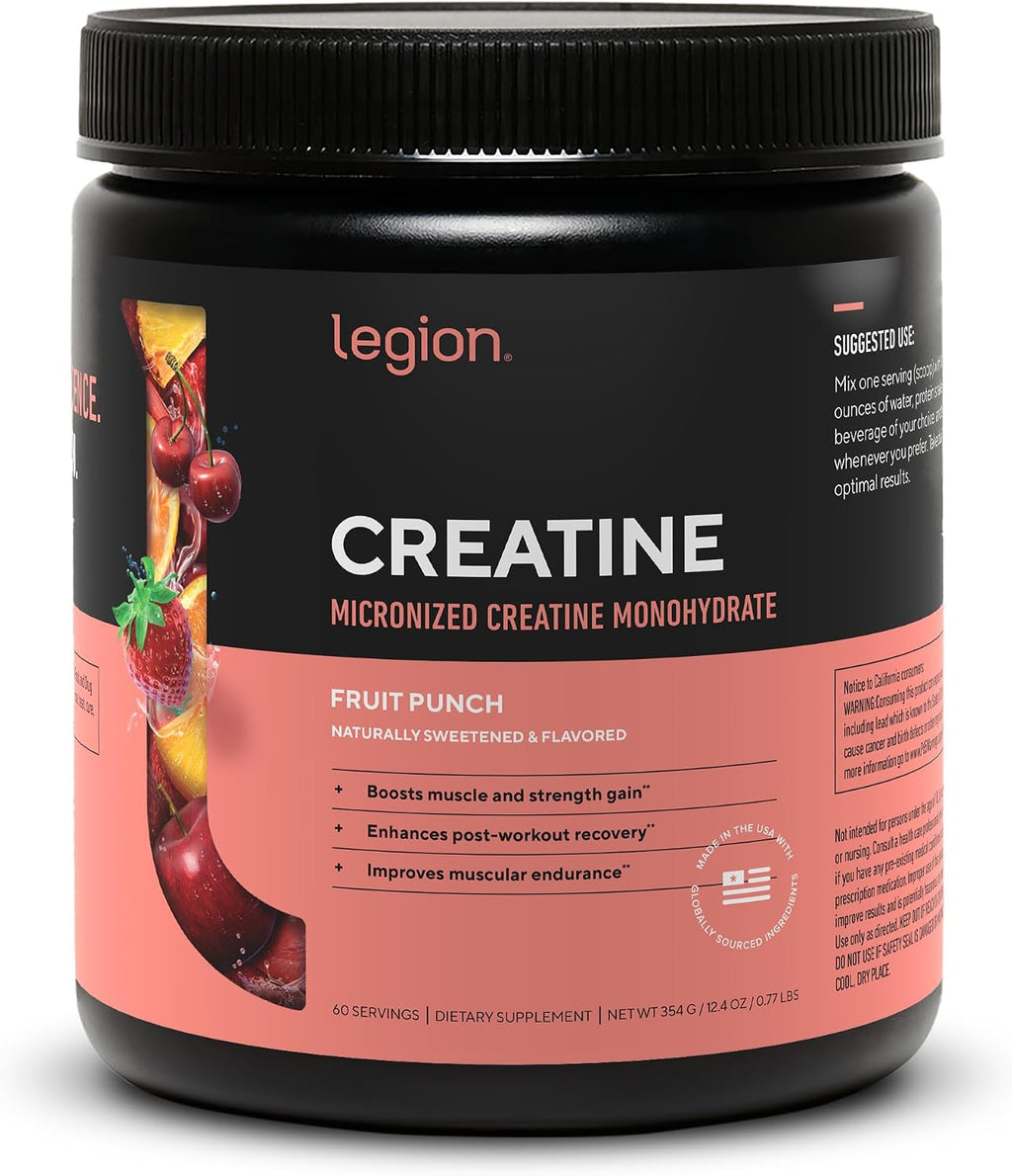 LEGION Suplemento de monohidrato de creatina micronizada, polvo de...