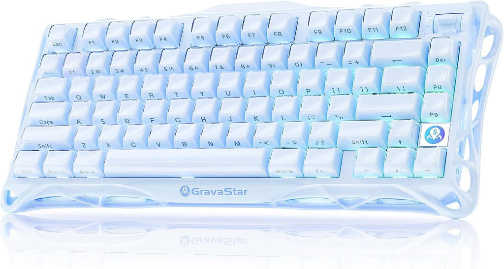 GravaStar Teclado mecánico inalámbrico para juegos Mercury K1 75% c...