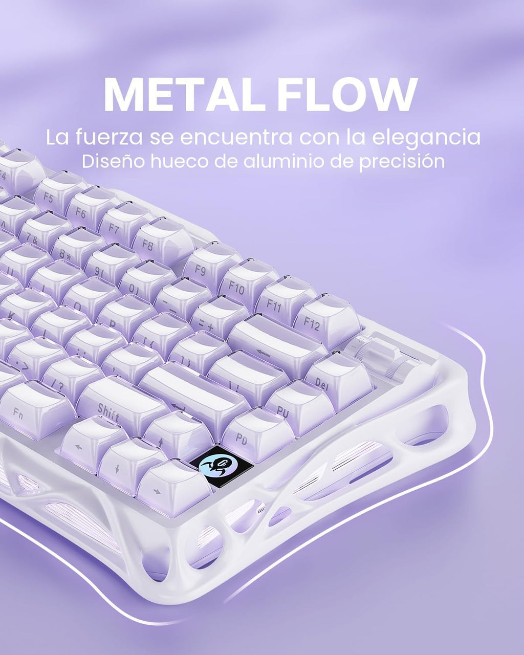 GravaStar Teclado mecánico inalámbrico para juegos Mercury K1 75% c...