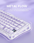 GravaStar Teclado mecánico inalámbrico para juegos Mercury K1 75% c...