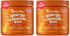 Zesty Paws Masticables para aliviar la alergia de perros, probiótic...