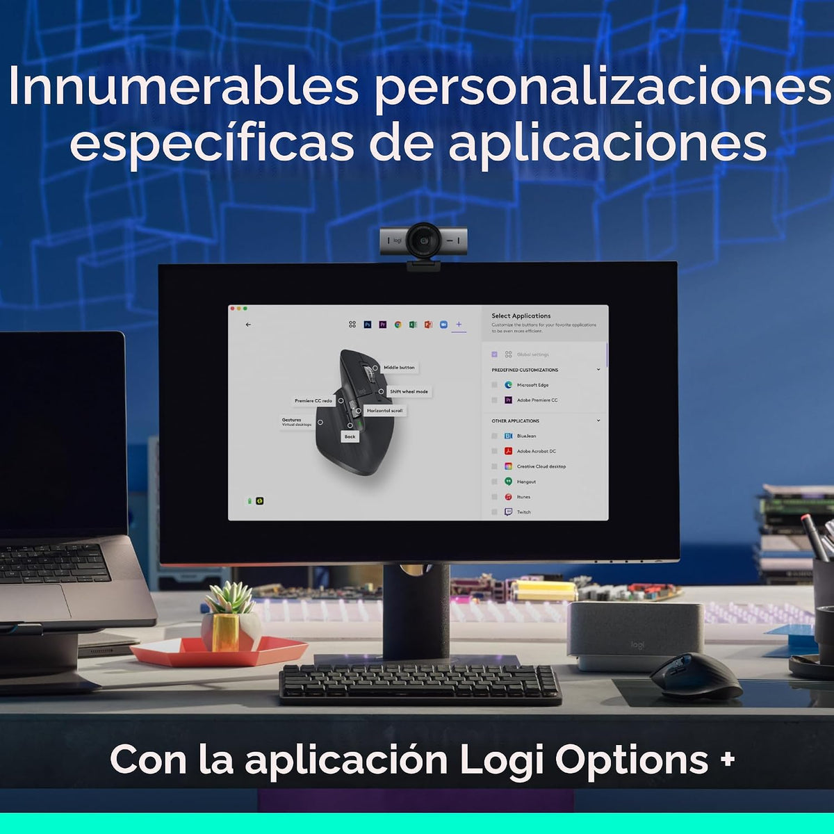 Ratón inalámbrico Logitech MX Master 3S Bluetooth sin receptor - Gr...