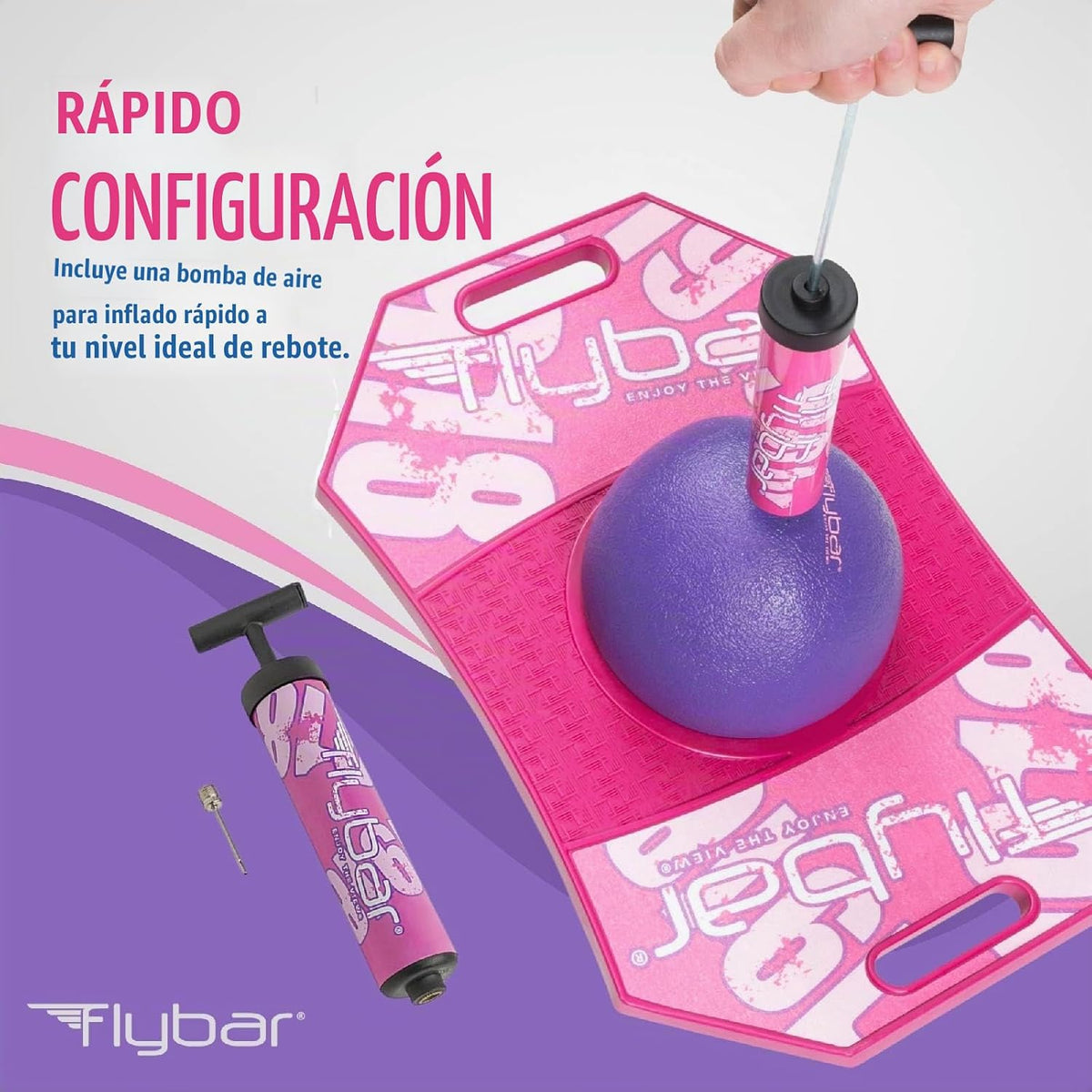 Flybar Pogo - Pelota de truco para niños, tabla de rebote de equili...
