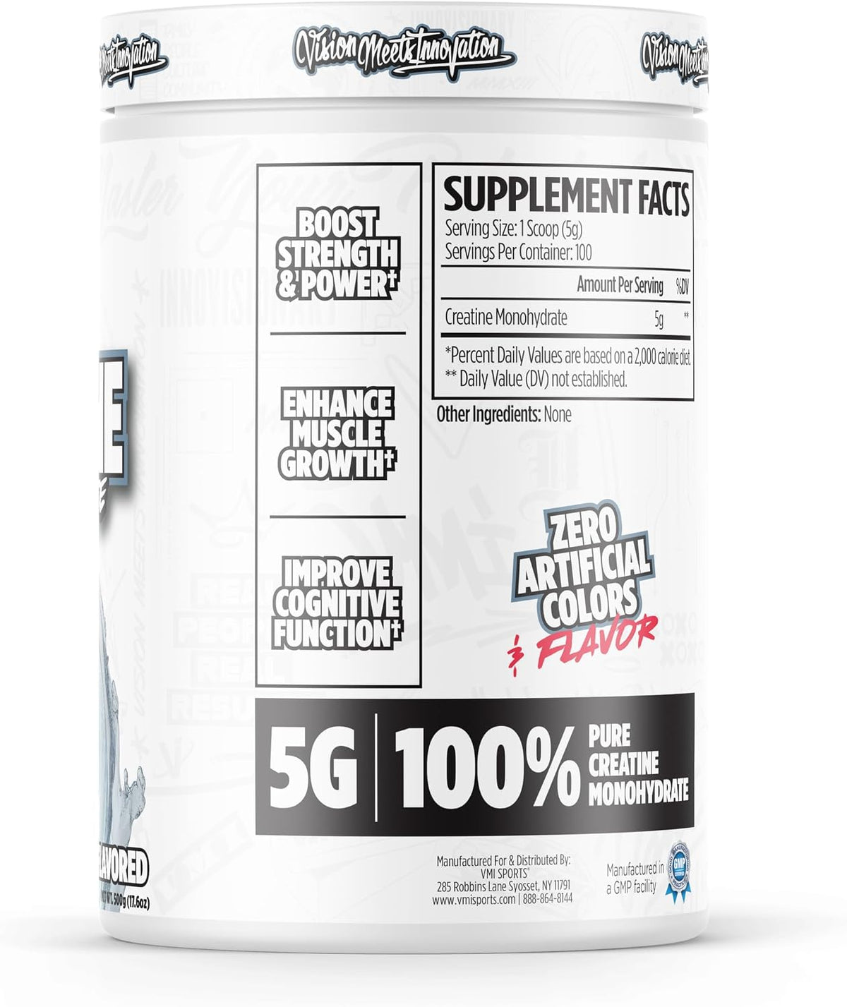 VMI Sports Monohidrato de creatina en polvo masa muscular \u2013 Fu...