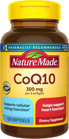 Nature Made CoQ10 300mg por 3 cápsulas blandas, apoyo para la salud...