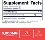 Polvo monohidrato de creatina tipo cero (17.64 oz) Tropical Punch,...