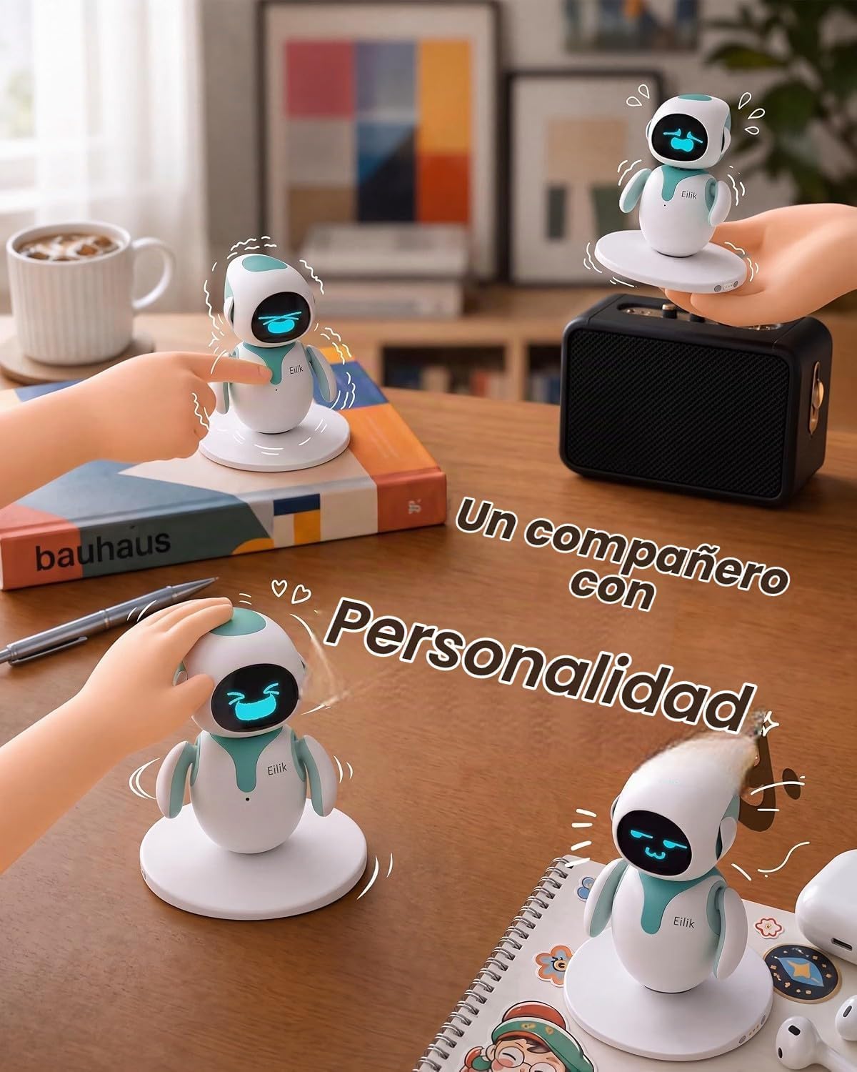 ENERGIZE LAB Eilik \u2013 Lindas mascotas robot para niños y adulto...