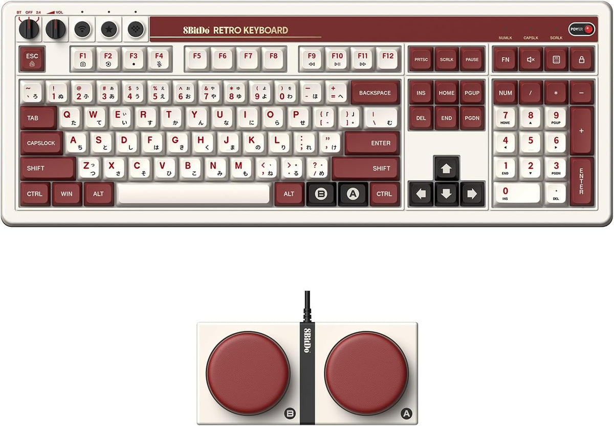 Teclado inalámbrico mecánico 8Bitdo Retro 108 para PC y Android, Fa...
