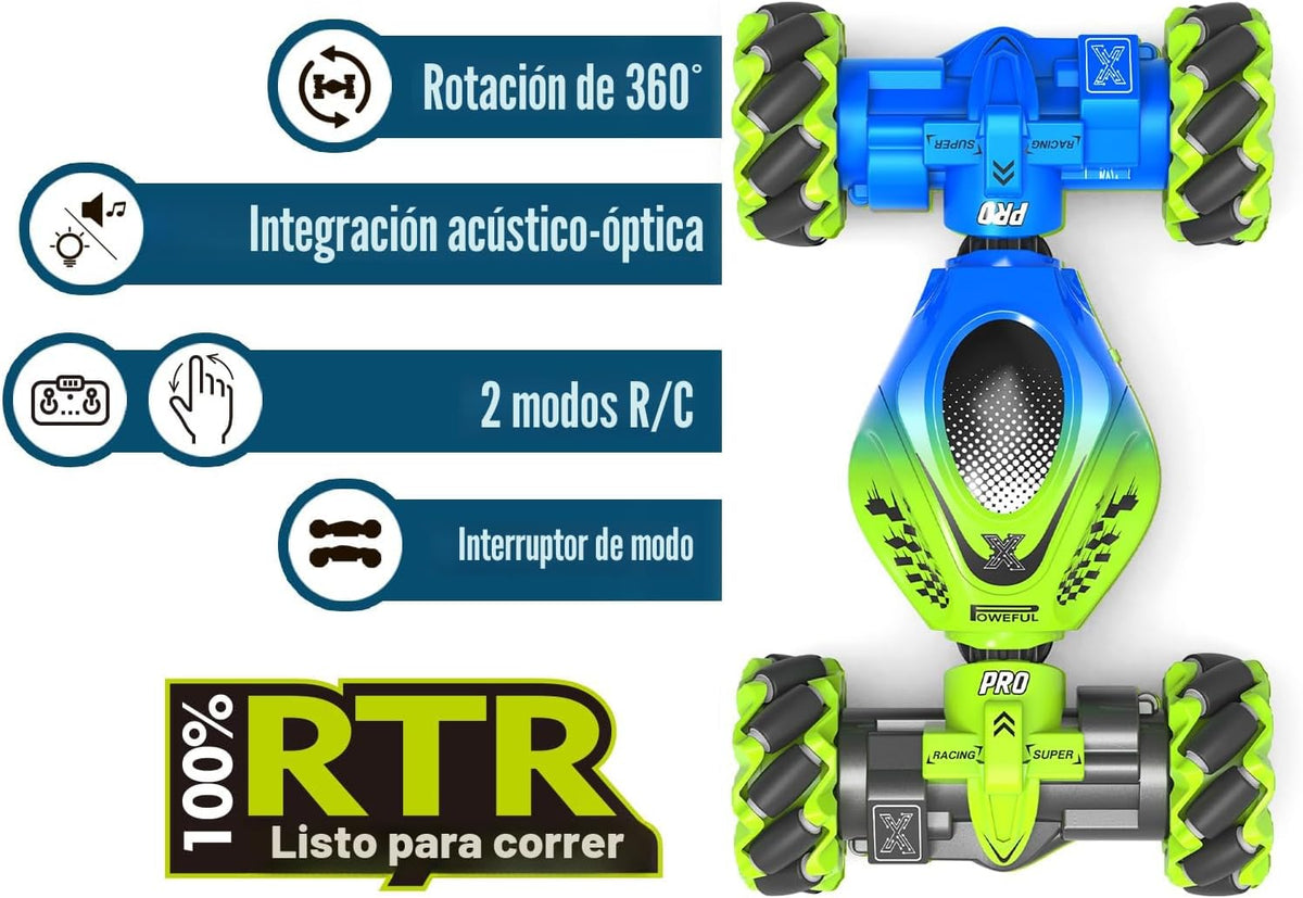 Fosgoit Gesture Sensing RC Stunt Car, auto de control remoto para n...