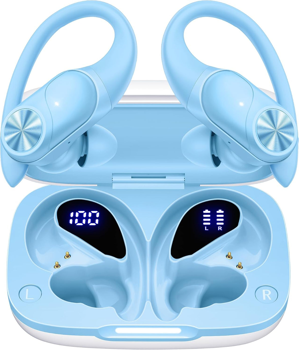 PocBuds - Auriculares Bluetooth inalámbricos con 80 horas de reprod...