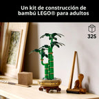 LEGO Botanicals - Juego de construcción de bambú de la suerte, plan...