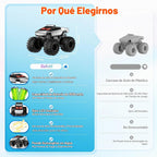 Carro de control remoto con ojos LED, juguete de camión para niños...