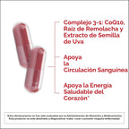 Qunol Soporte de presión arterial, remolacha 3 en 1 + CoQ10 + extra...