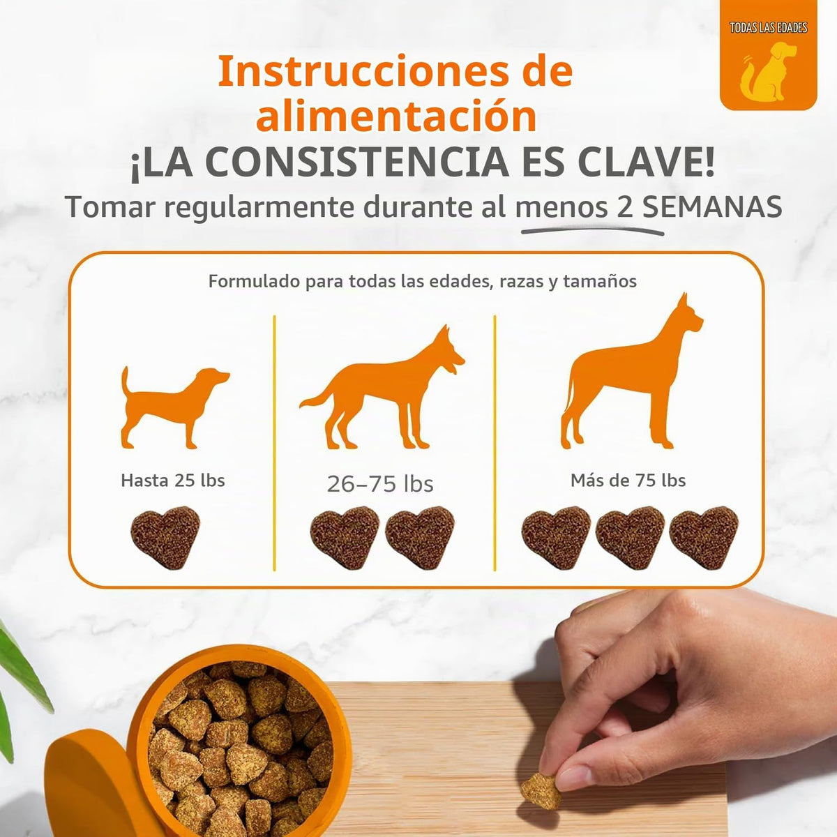 Zesty Paws Alivio de la alergia para perros, suplemento antipicazón...