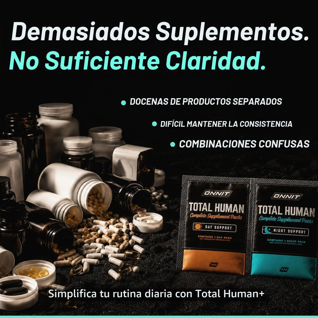 ONNIT Total Human - Paquetes diarios de vitaminas para hombres y mu...