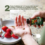 Paquete de 2 superalimentos verdes orgánicos N1N Premium, frutas y...