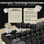 RK ROYAL KLUDGE Teclado mecánico inalámbrico N99 con pantalla y per...
