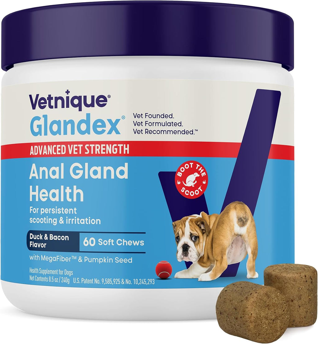 Vetnique Glandex Advanced Strength - Glándula anal masticable para...
