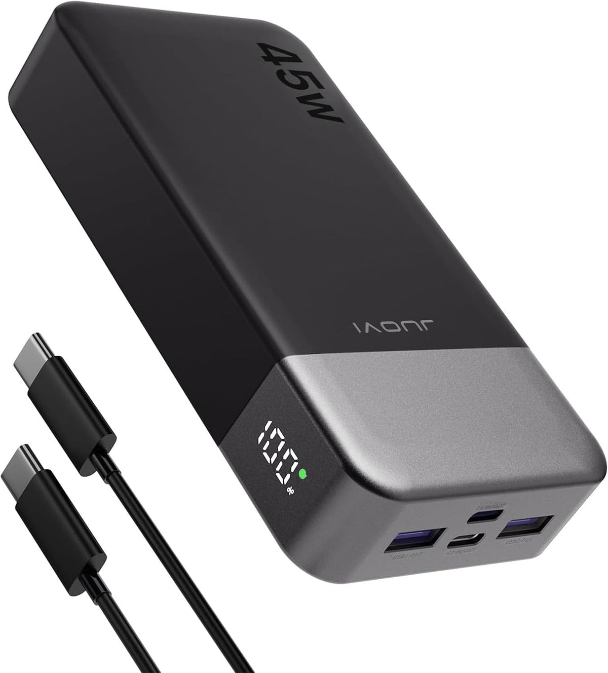 Cargador portátil JUOVI Power Bank 45W 20000mAh | PD QC carga rápid...