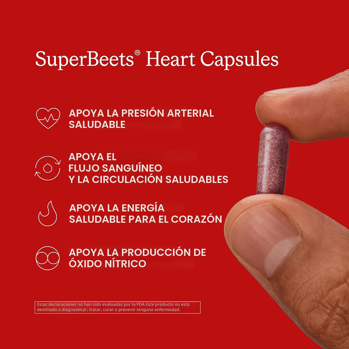 Humann SuperBeets Cápsulas de raíz de remolacha de liberación rápid...