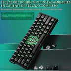 Aula WIN60 HE - Teclado mecánico para juegos 60% con cable, interru...