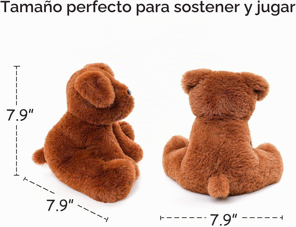 WEIGEDU Chocolate Labs Labrador Animales de peluche, chocolate marr...