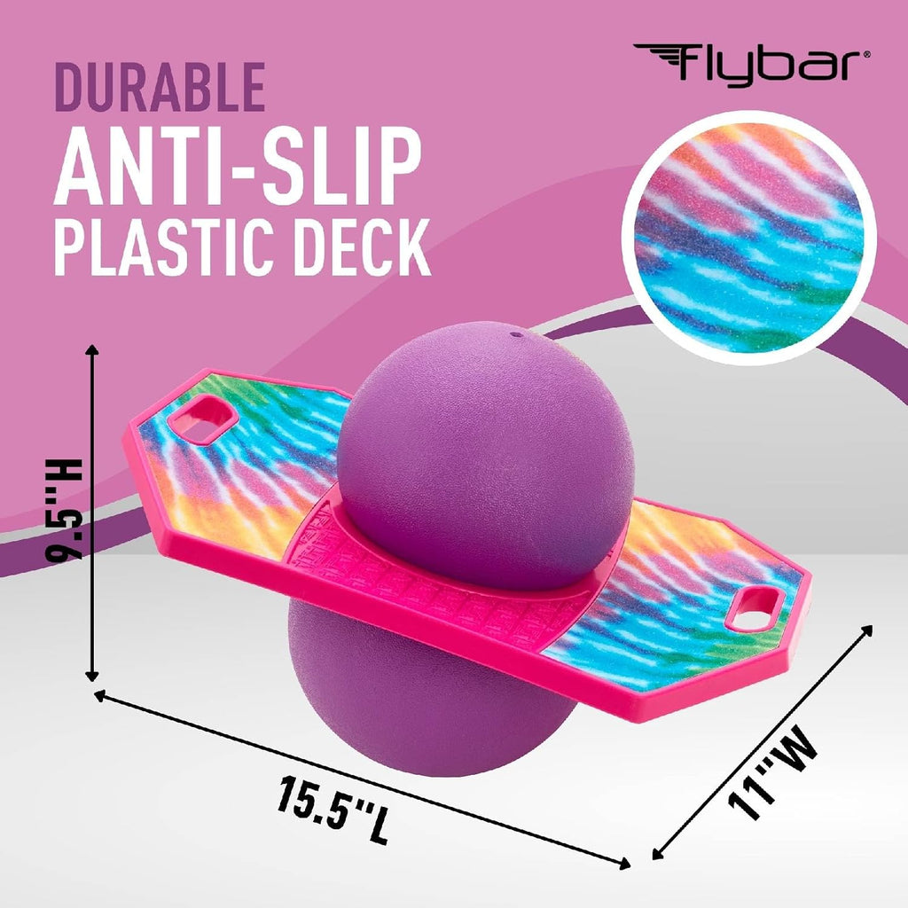 Flybar Pogo - Pelota de truco para niños, tabla de rebote de equili...