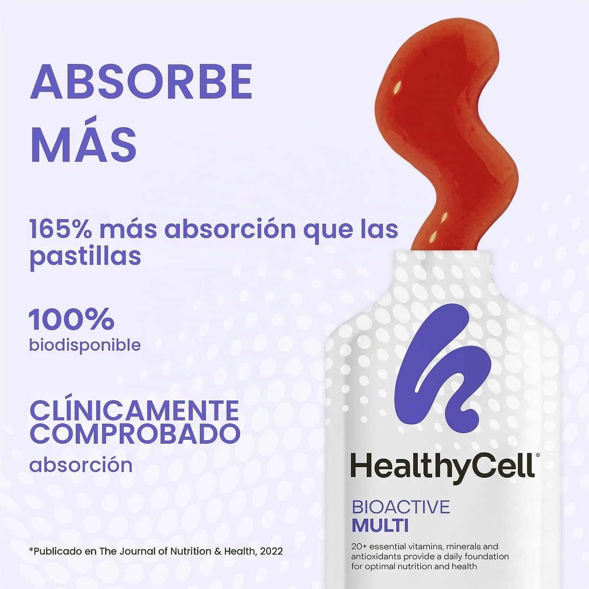 HealthyCell Bioactive Multi - Multivitamínico líquido diario para h...