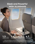 Anker - Banco de energía para laptop, 25,000 mAh esencial de viaje...
