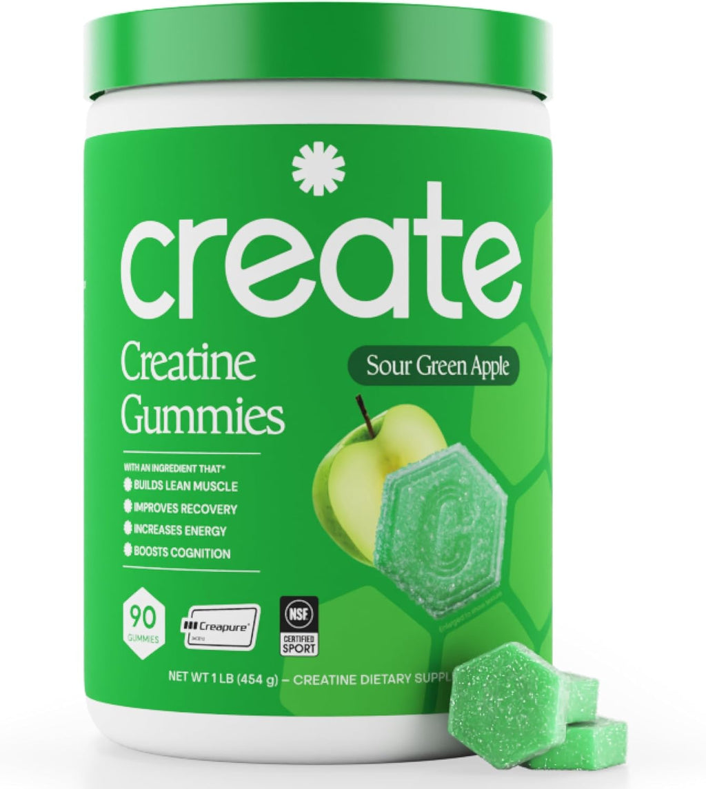 Create Gomitas de monohidrato de creatina para mujeres y hombres, m...
