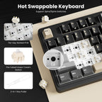 RK ROYAL KLUDGE Teclado mecánico inalámbrico N99, diseño del 96%, c...
