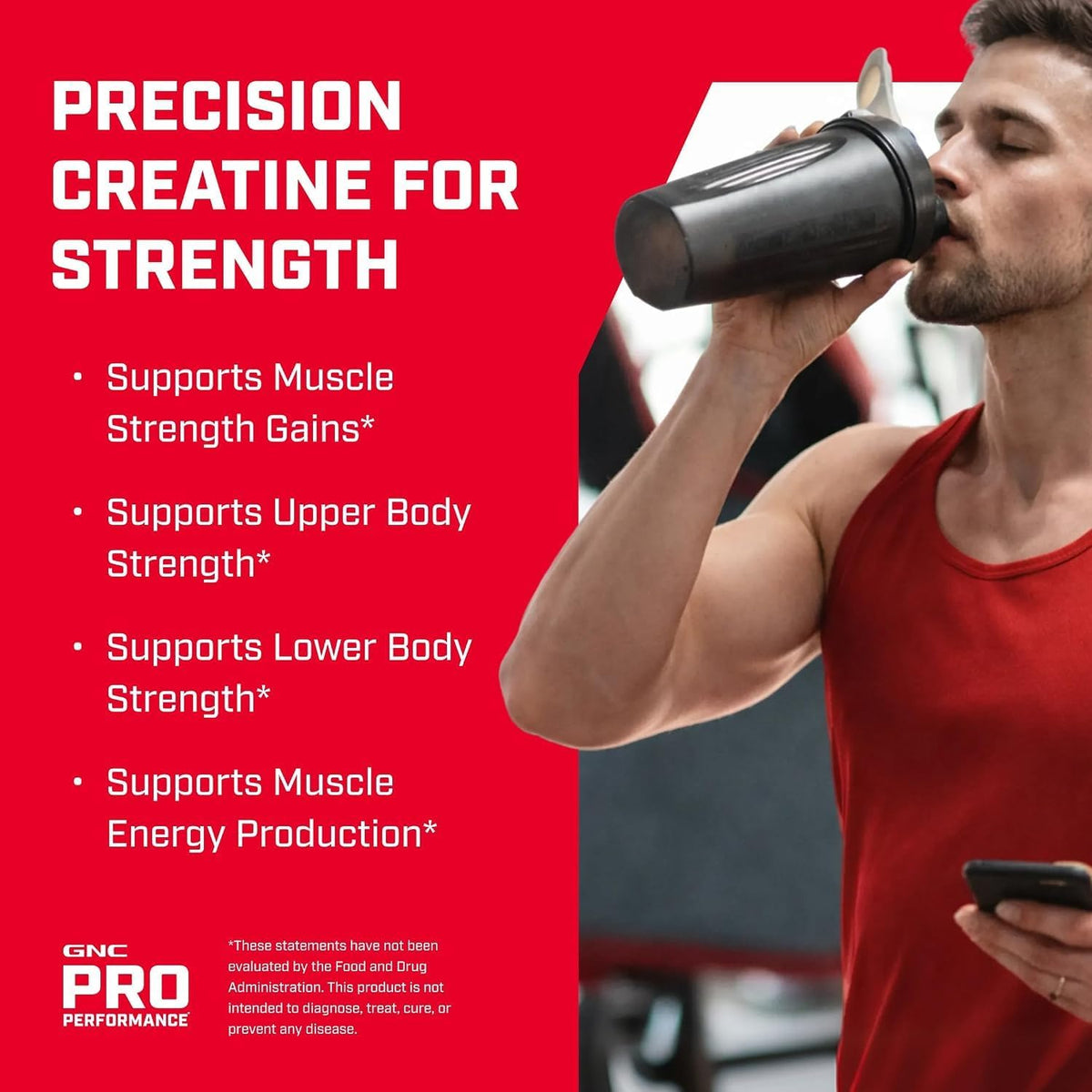 GNC Pro Performance Monohidrato de creatina, mejora la construcción...